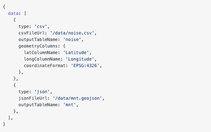 Load CSV and JSON